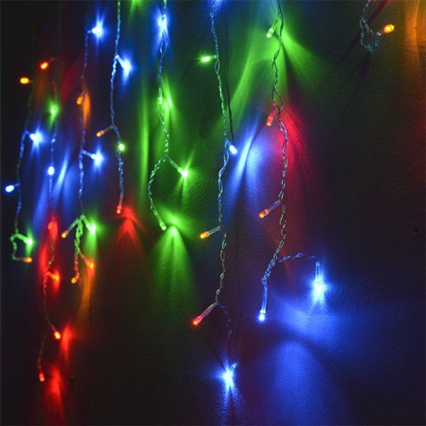 Гирлянда светодиодная "Бахрома" IC-120M, 3.0*0.7м, 120 светодиодов, IP20, 220В, мультицвет (13011)