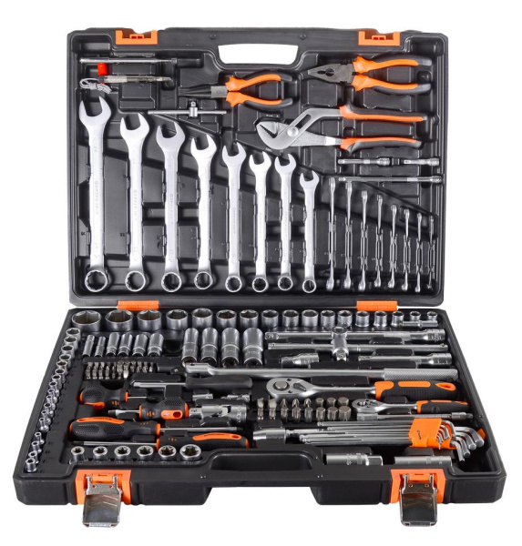 Набор инструментов , 1/2", 1/4", CrV, в кейсе 151 предм Вихрь, шт, 73/6/7/9