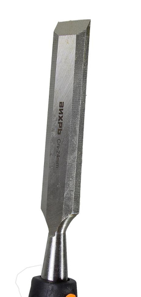 Стамеска-долото 24 мм 2 комп.усиленная рукоятка CrV 73/2/7/5 "ВИХРЬ"