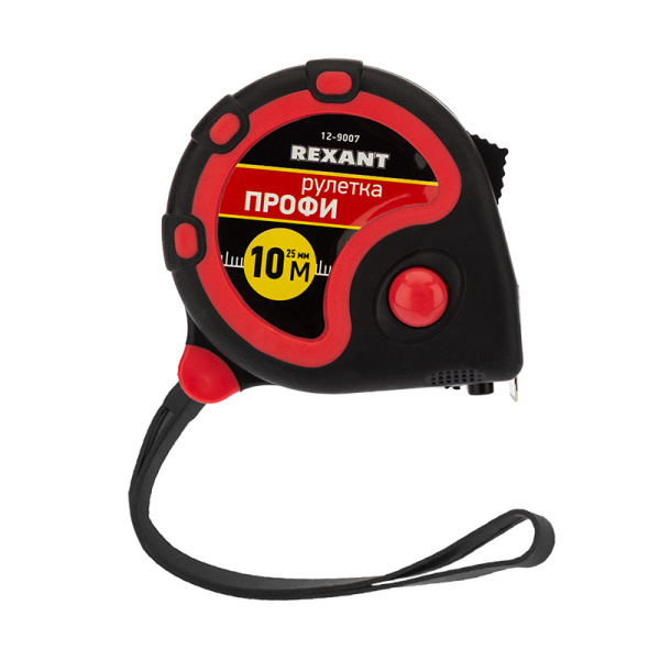Рулетка " Профи" прорезиненный корпус 10м*25мм Rexant