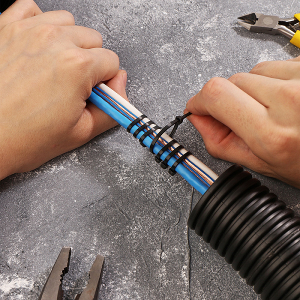 Хомут nylon  2.5 х 100 мм 100 шт черный  REXANT