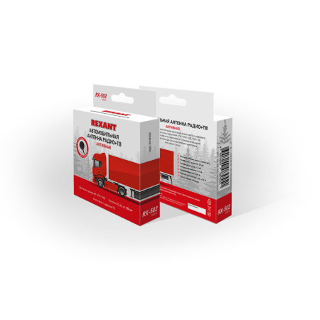 Антенна автомобильная внутрисалонная (радио + ТВ), активная (модель RX-502)  REXANT