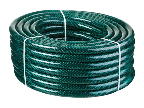 Шланг поливочный ПВХ, трёхслойный армированный 1/2, 25м, 10 бар, ВИХРЬ, 73/7/2/13