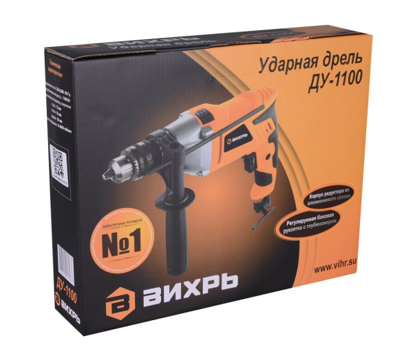 Дрель ударная "Вихрь" ДУ-1100, 1100Вт, 72/8/4