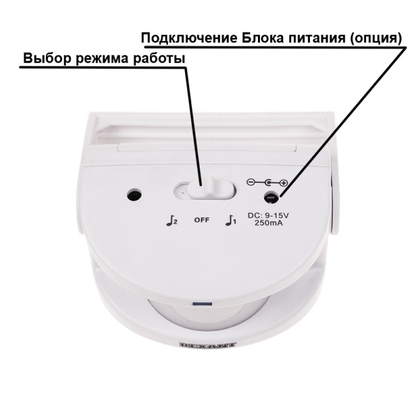 Беспроводной звонок с выносным датчиком движения (модель GS-215) REXANT