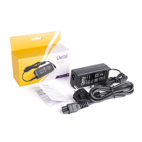 Блок питания 12V 4000mA имп. [ETL-124000], с сет шнуром, Delta+, +)-, тех.упак.