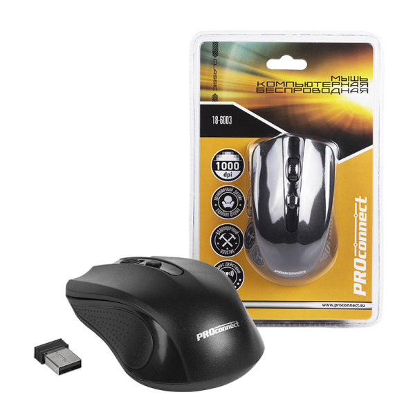 Мышка беспроводная классическая PROCONNECT