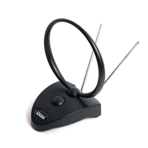 Антенна комнатная DVB-T2/ ДМВ+МВ активная СИГНАЛ SAI-208, усы 1м, кабель 3м, 14-38dB (23391)