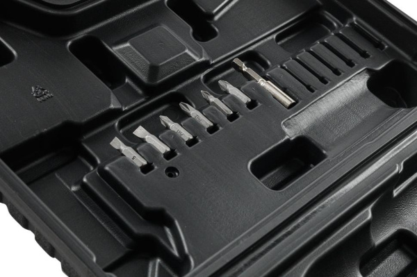 Дрель-шуруповерт аккумуляторная "ВИХРЬ" ДА-20Л-2К (2,0 А/ч) (Li-ion, 50Нм) 2 скорости, кейс, 2 аккум.,  72/14/21