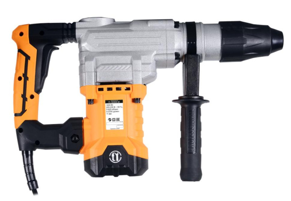 Перфоратор "ВИХРЬ" П-1200К-М, 1600Вт, SDS-Max, бетон 40мм, 0-620об/мин, 0-3750 уд/мин, 11Дж, 7,2кг, кейс, 72/3/3