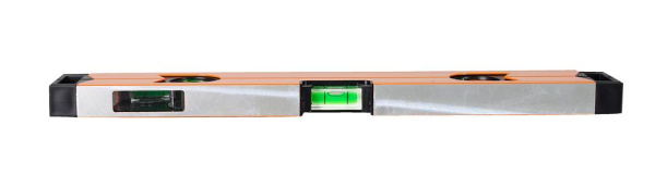 Уровень алюминиевый "Магнитный" 400 мм, фрезерованный, 3 глазка (1 зеркальный) Вихрь, 73/11/4/17