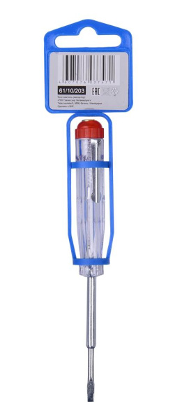 Отвертка-индикатор РЕСАНТА ( 75 мм) 6875-17150 с прищепкой, 61/10/203