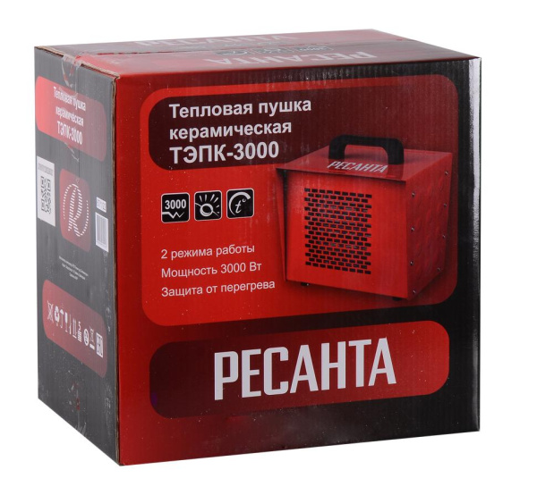 Тепловая электрическая пушка ТЭПК-3000 Ресанта, 67/1/22