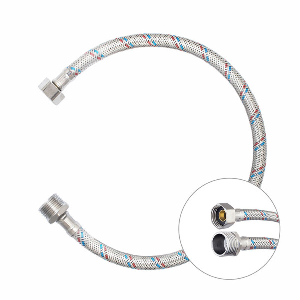 Подводка гибкая для воды Klip 1324, 1/2" x В/Н, 500 мм (внутренняя-наружная), тов-213302