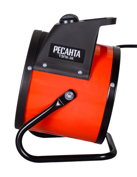 Тепловая электрическая пушка ТЭПК-3К (керам.нагревательный элемент) круглый корпус Ресанта, 67/1/41