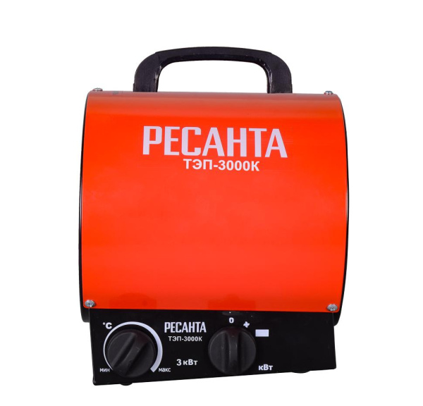 Пушка тепловая электрическая "РЕСАНТА" ТЭП-3000К (3000Вт) круглая