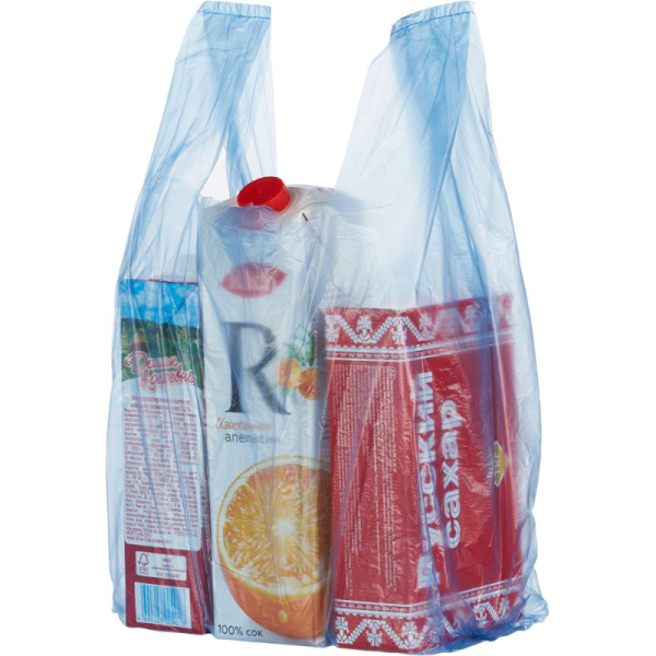 Пакет -майка ПНД 25+12х45 10 мкм 100шт./уп. цветной, 11732