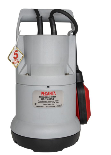 Дренажный насос НД-11000П/5 Ресанта, шт, 77/2/3