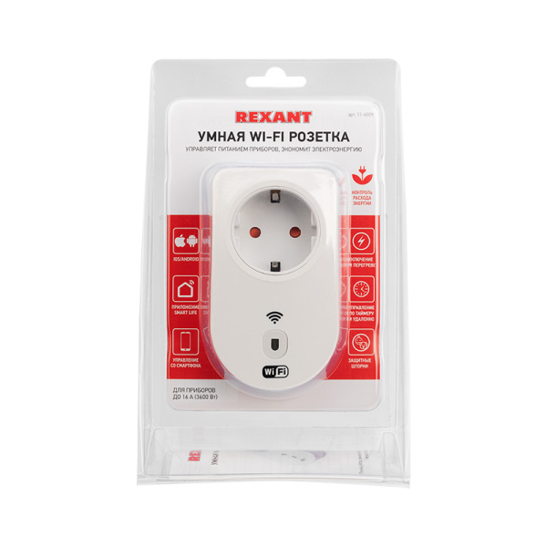 Умная Wi-Fi розетка/дистанционное управление бытовыми приборами 16 А, 3600 Вт