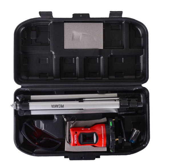 Построитель лазерный (уровень) РЕСАНТА ПЛ-2ШК, со штативом, 61/10/517