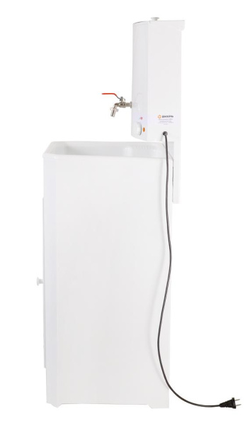 Умывальник дачный ЛЮКС, с подогревом, пластиковая мойка, цвет белый, шт, 74/4/4