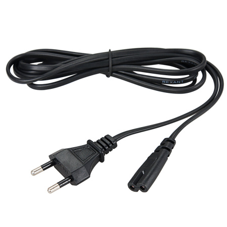 Шнур сетевой  1.8М  2x0.5мм²  IEC (С7) 550Вт REXANT