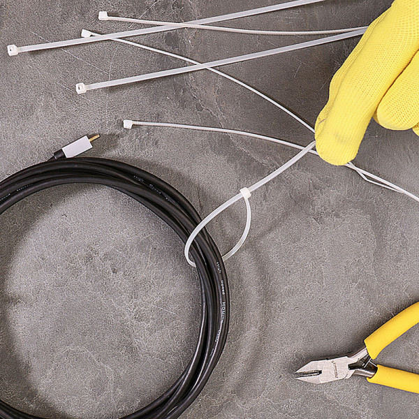 Хомут nylon 3.6 х 200 мм 100 шт  белый  REXANT