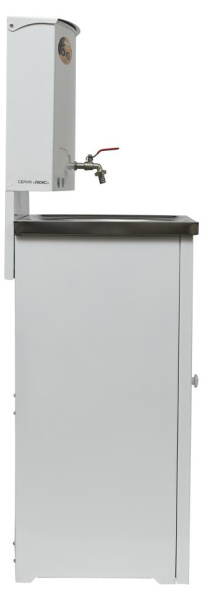 Умывальник дачный ЛЮКС, без подогрева, нержавеющая мойка, цвет белый, шт, 74/4/5