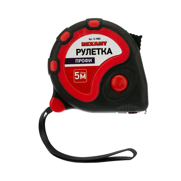 Рулетка " Профи"прорезиненный корпус 5м*19мм Rexant