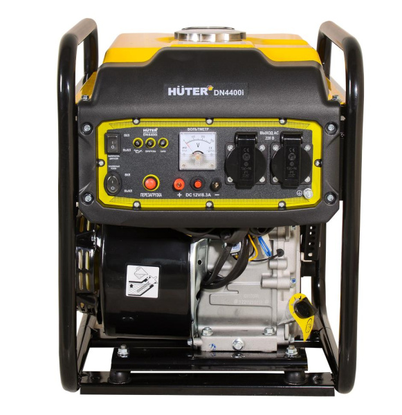 Инверторный генератор бензиновый DN4400i Huter, 3600Вт, 31кг, чистый синус, 64/10/5