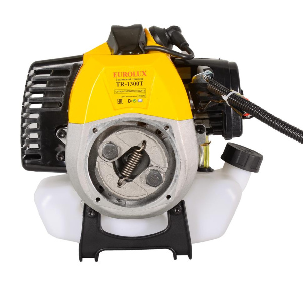 Бензиновый триммер TR-1300T Eurolux (2-х тактный, 1800Вт, Леска/нож, бензин АИ-92 + Масло, 6 кг), 70/2/16