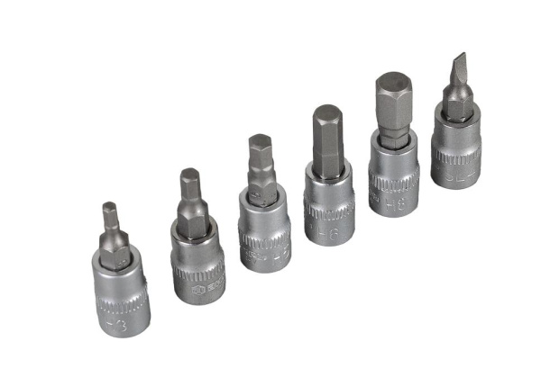 Набор инструментов, 1/4" , CrV, пластиковый кейс 29 предм 73/6/7/1 "ВИХРЬ"