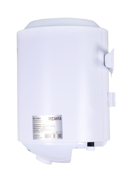 Водонагреватель накопительный круглый ВН-10КН Ресанта, 2000Вт, (над раковиной), 16 мин, 5 лет, 74/5/10