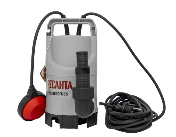 Дренажный насос НД-8000П/35 Ресанта, шт, 77/2/1