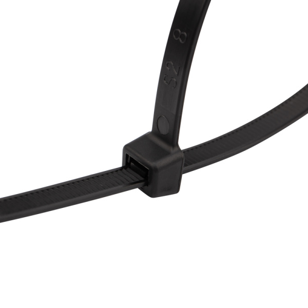 Хомут nylon широкий 7.6 х 300 мм 100 шт черный  REXANT