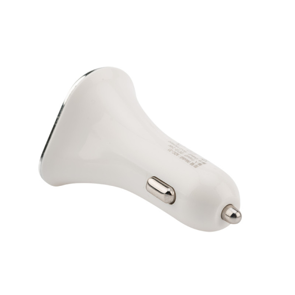 Автозарядка в прикуриватель 3хUSB (АЗУ) (2х1000 mA, 2100 mA) белая REXANT