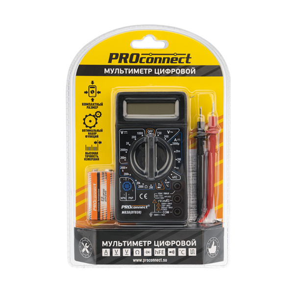 Портативный мультиметр M838(DT838) Proconnect