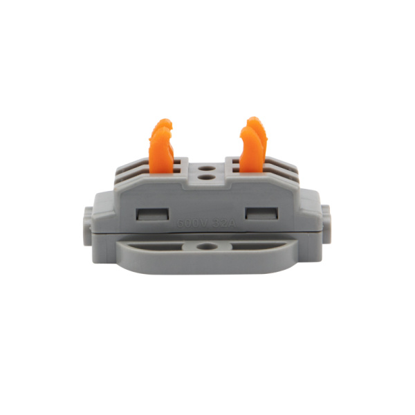 Клемма соединительная многоразовая проходная 2 полюса, с монтажной площадкой (0,08-4 мм²), (50 шт./уп.) REXANT