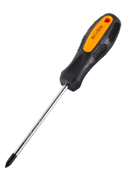Отвёртка крестовая "ВИХРЬ" PH1, 100 мм 73/6/2/1