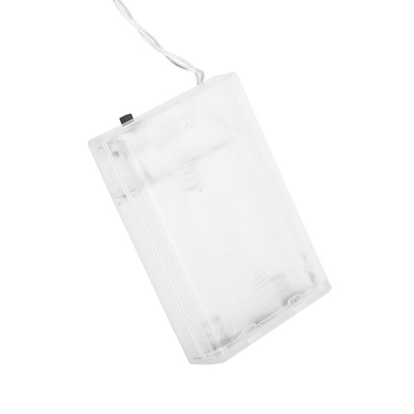 Гирлянда светодиодная "Прищепки", SE-CLIPS-315WW, 3*АА, 3м, 15LED,теплый белый, прозр шнур 0,5м, Funray, 2655