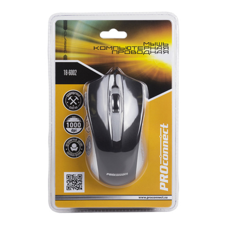 Мышка компьютерная проводная классическая PROCONNECT