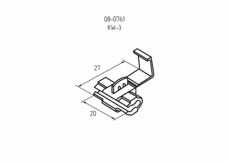 ОТВЕТВИТЕЛЬ 0.5-1.0мм² (KW-3, 3MR (LT-215)) красный REXANT
