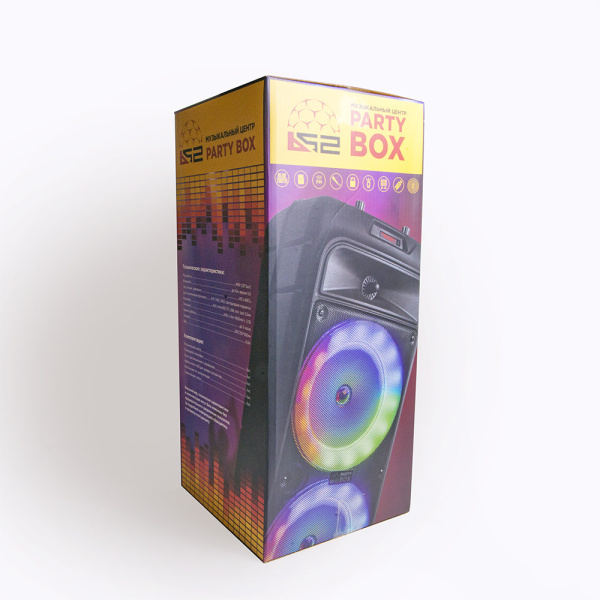 Музыкальный центр B52 Party Box, 40Вт (20Вт*2), АКБ 4500мА/ч,BT (до10м), USB, FM, провод. микроф., 10100