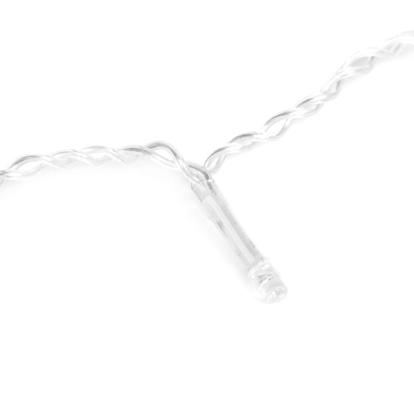 Гирлянда светодиодная «Занавес» CL-200WW, 2,1*1,5м, 200LED,тепл.белый, прозр. шн. 2,5м,220в, IP20, Funray, 2607