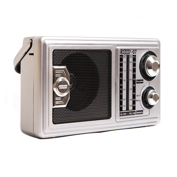 Радиоприемник "Эфир-07", УКВ 64-108МГц, бат.2*R20(не в компл.), 220V