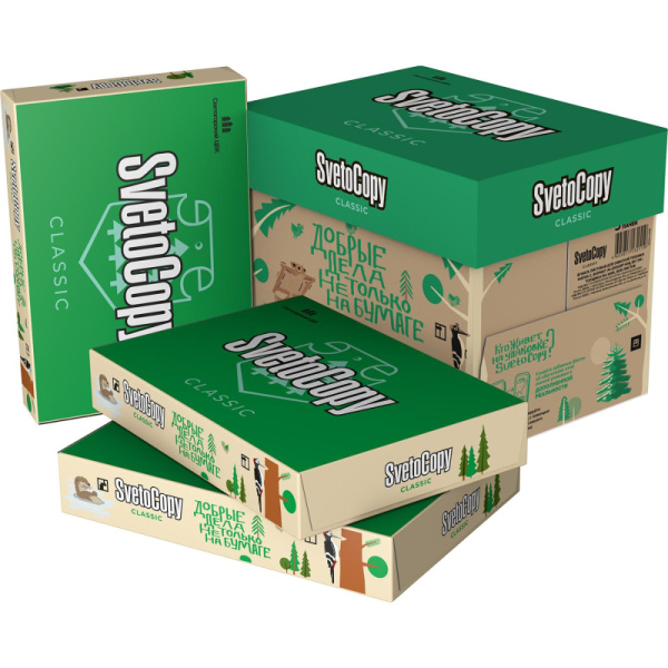 Бумага SvetoCopy (А4, марка С, 80 г/кв.м, 500 л), 64874