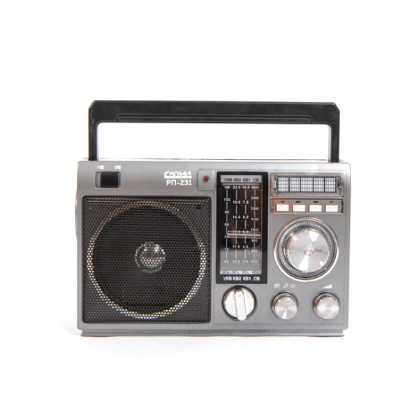 Радиоприемник "Сигнал РП-231", УКВ 64-108МГц, бат. 4*R20, 220V, USB/SD/AUX, светод.фон., 17841