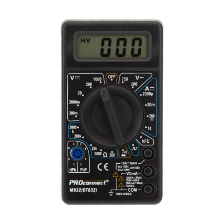 Портативный мультиметр M838(DT838) Proconnect