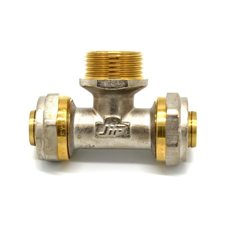 Тройник 16x1/2" НР для м/п труб, тов-025095