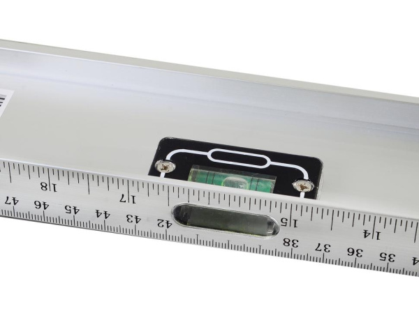 Уровень алюминиевый "Рельс", 800 мм, 3 глазка (1 поворотный) Вихрь, 73/11/4/15